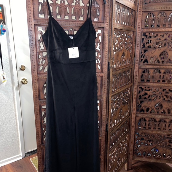 Jack by BB Dakota Faux Suede V-Neck Jumpsuit - Picture 5 of 5